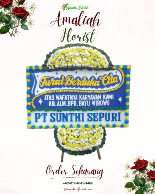 Papan Bunga Duka di Bangkurung