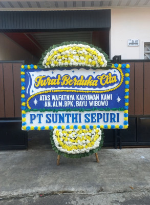 Papan Bunga Duka di Bangkurung